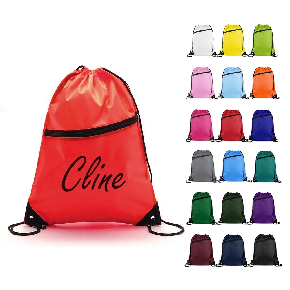 Drawstring Backpacks with Pocket 1