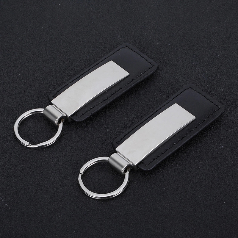 Leather/Metal Key Tag and Carbon Fiber Ballpoint Gift Set 2