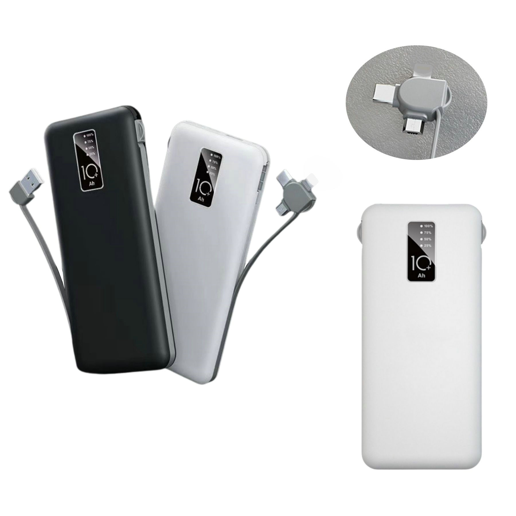 3-In-1 10,000 mAh Mobile Power Bank 2