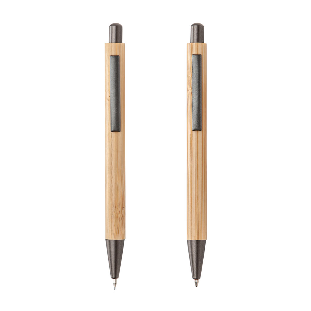 Lucky Clicker Bamboo Pen & Pencil Set 9
