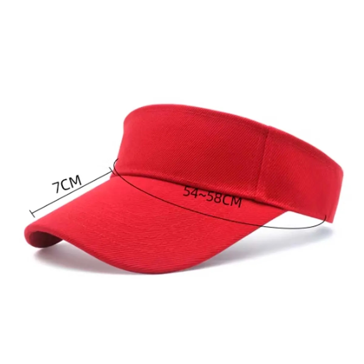 In Stock Custom Cotton Sports Twill Visor 10