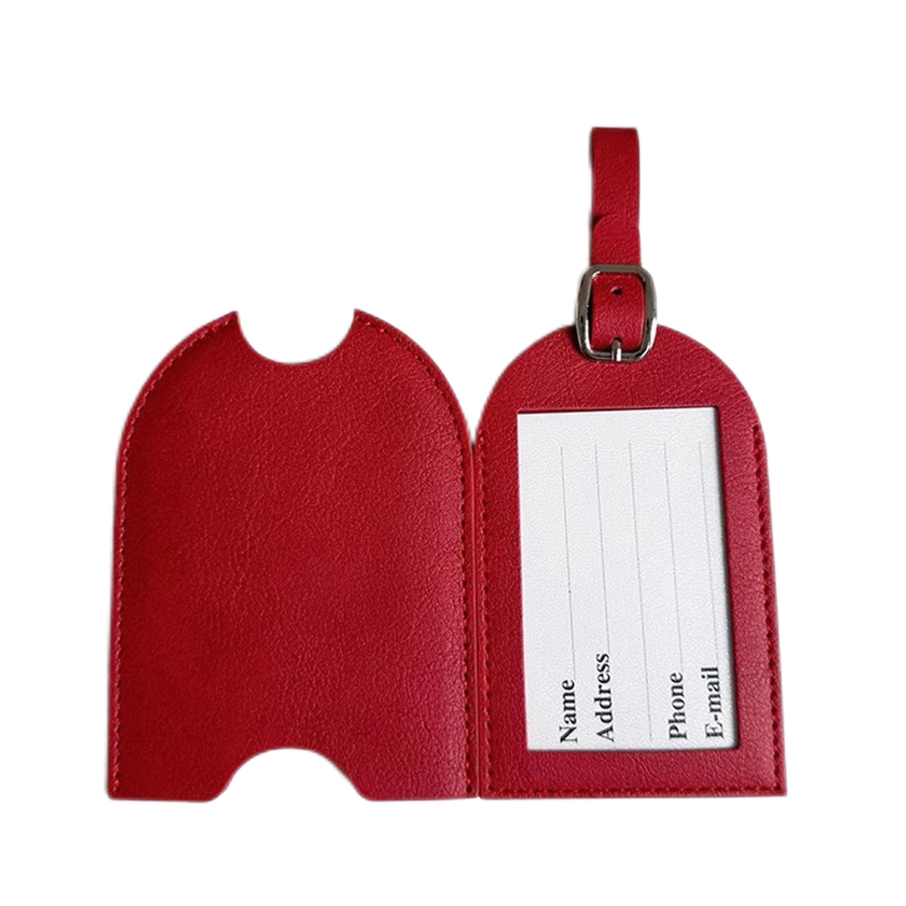 Premium Letherette Luggage Tags with Privacy Cover 11