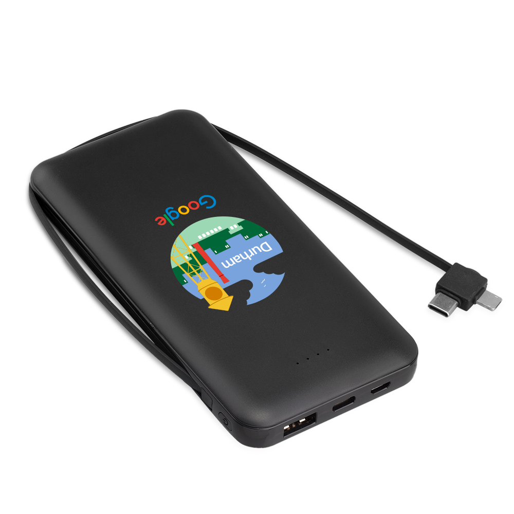 Dion 10000mAh Power Bank with Built-in Cable 10