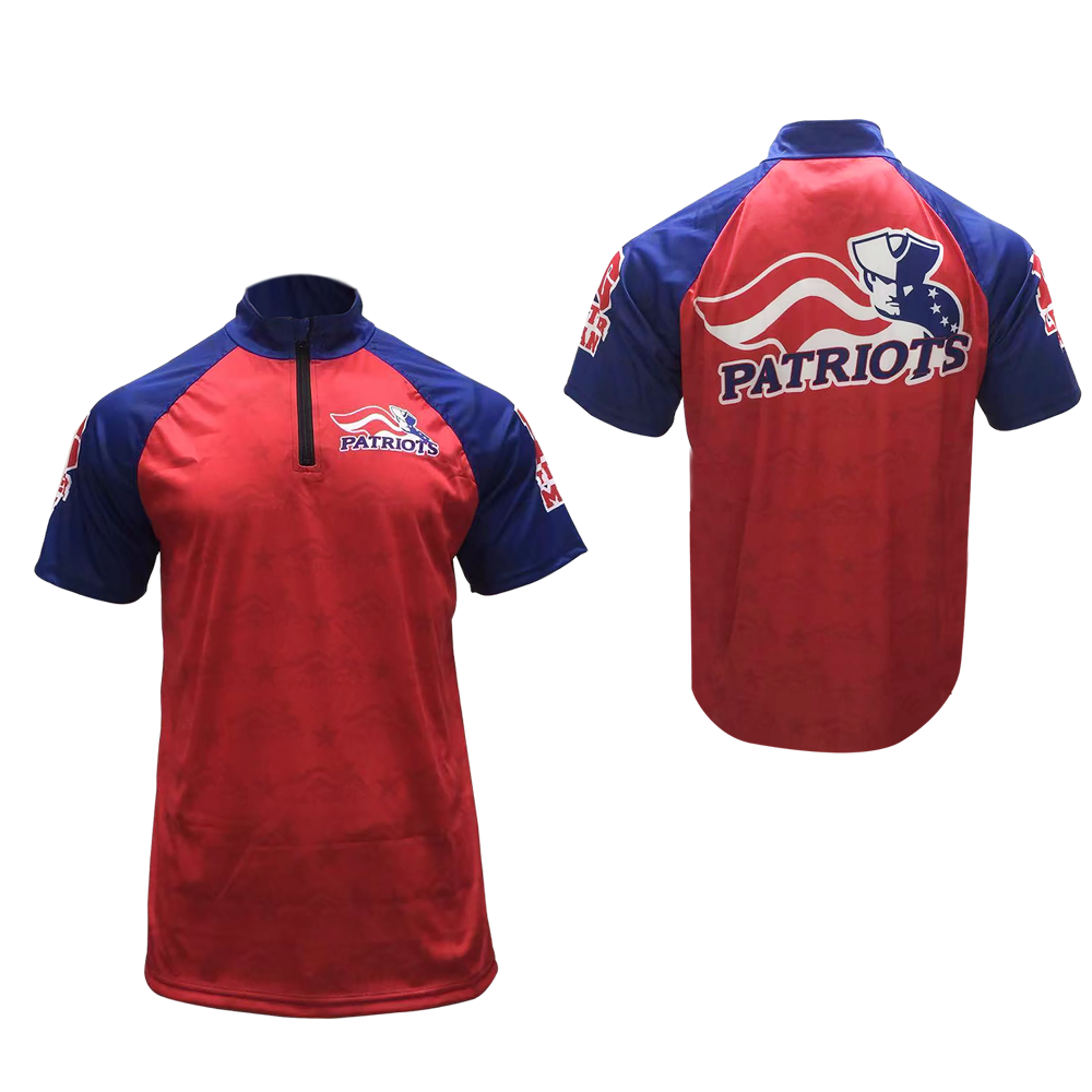 Men's 1/4 Zip Short Sleeve Smooth Polyester Shirt with Fleece Backing 2