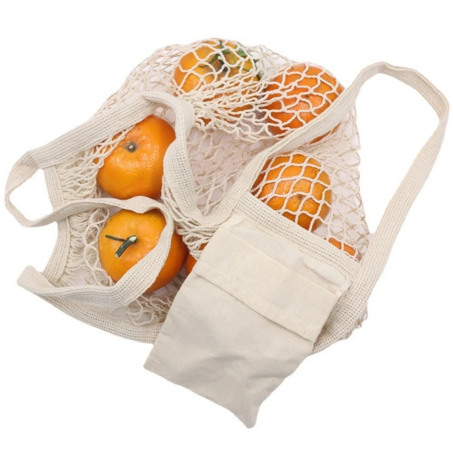 Collapsible Cotton Mesh Tote, custom tote bag with logo imprint 5