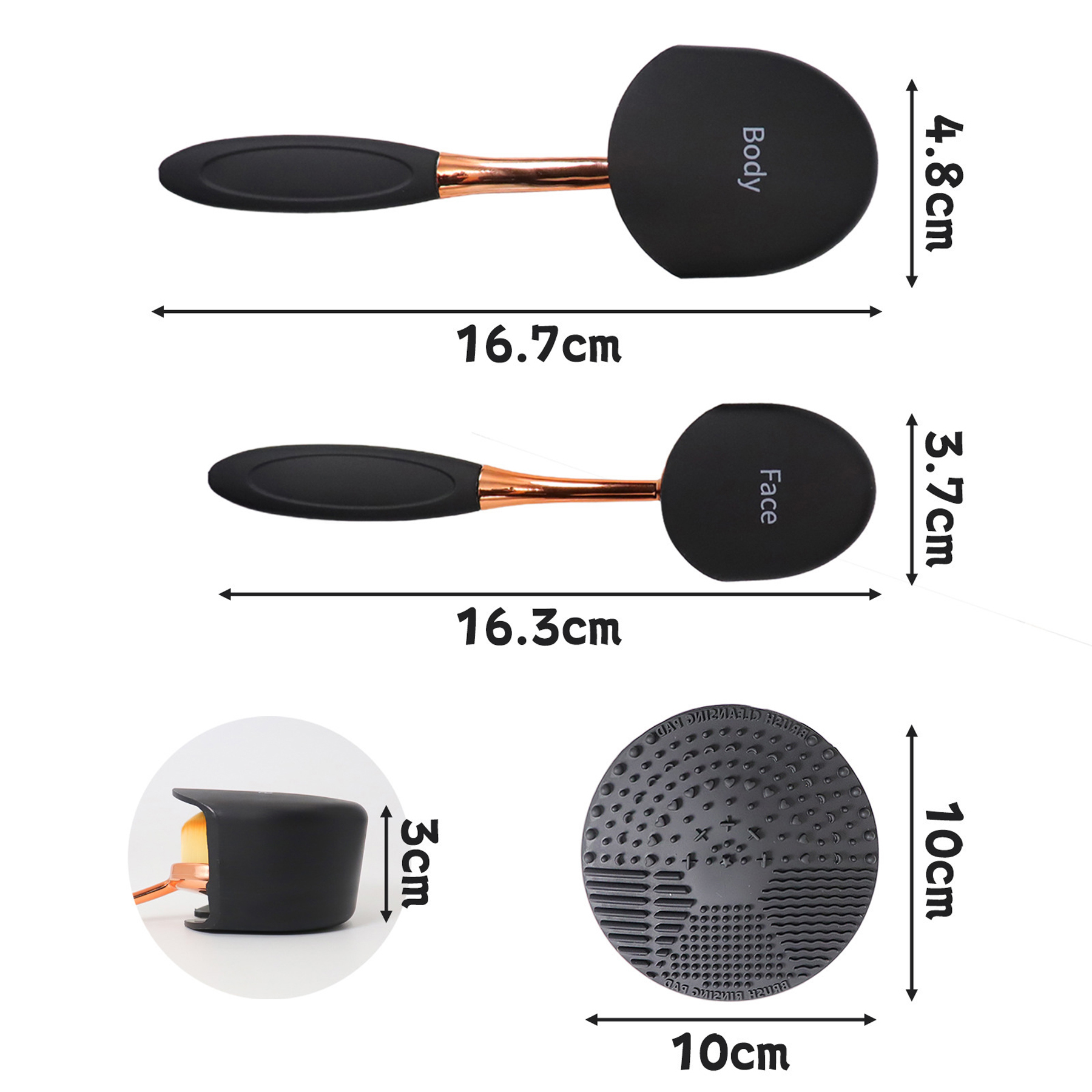 Silicone Sunscreen Applicator Brush Set 2