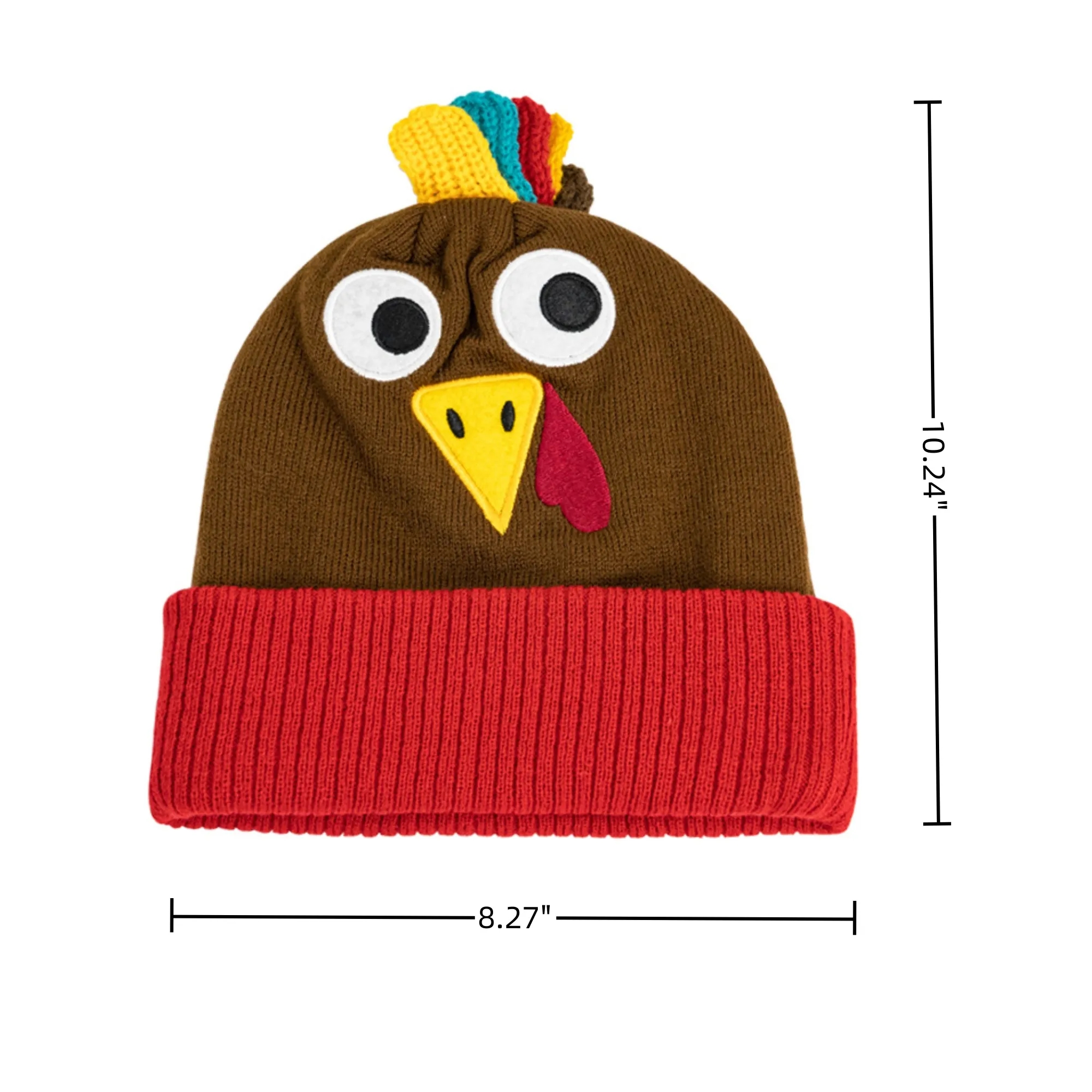 Festive Turkey Knit Cap, Fun Style, Seasonal Gift 4