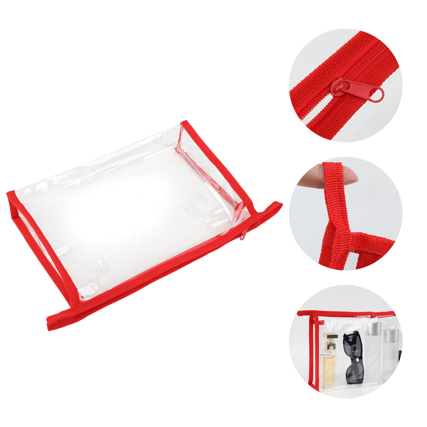 Large Clear Travel Toiletry Makeup Bag 6