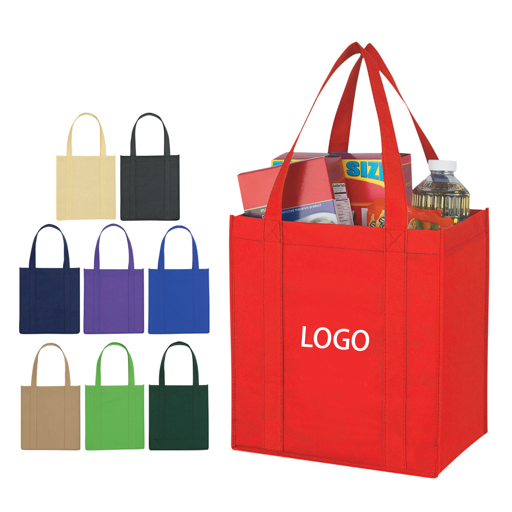 Large Non-Woven Grocery Tote Bag 2