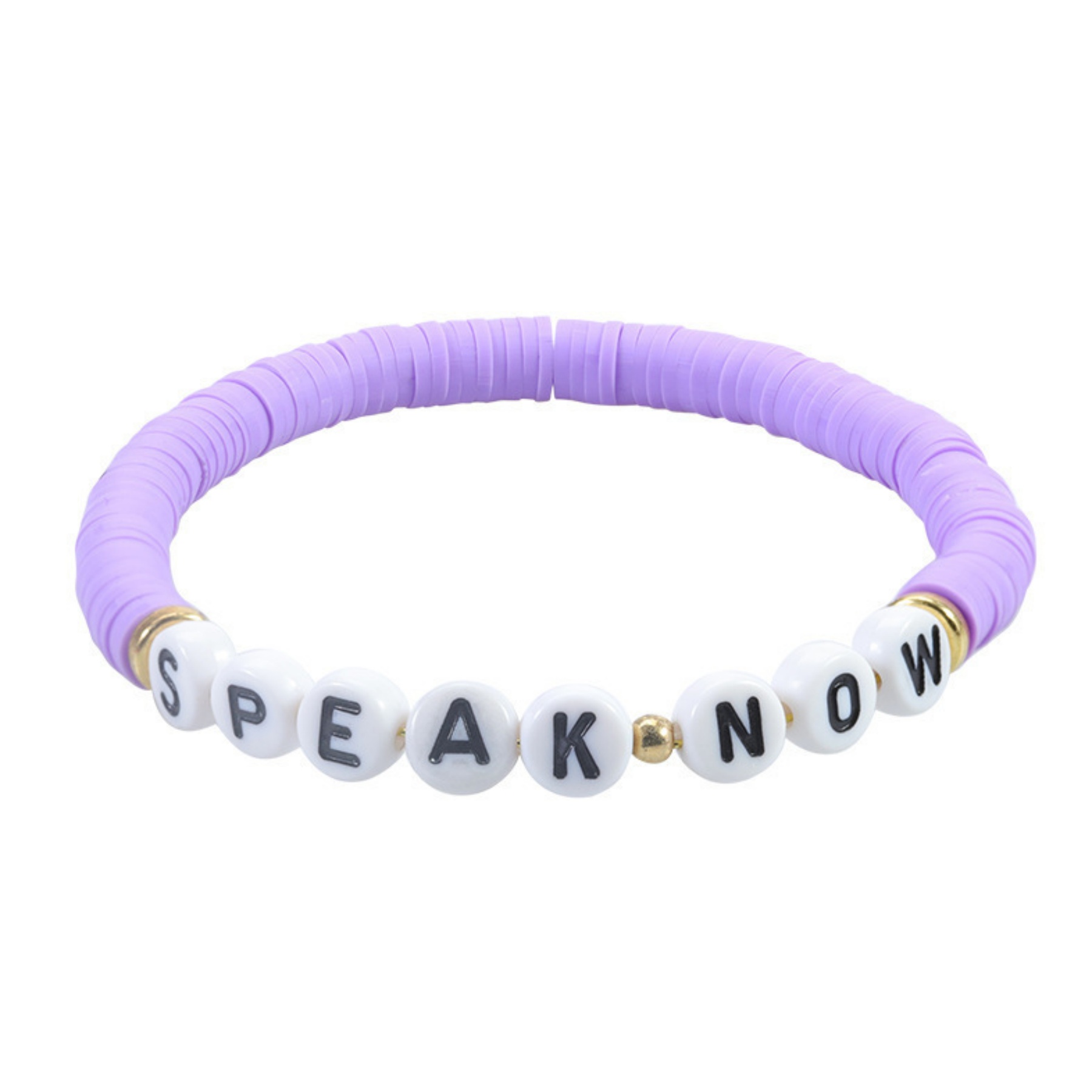 Handmade Bohemian Stackable Letter Beaded Soft Clay Bracelet 9