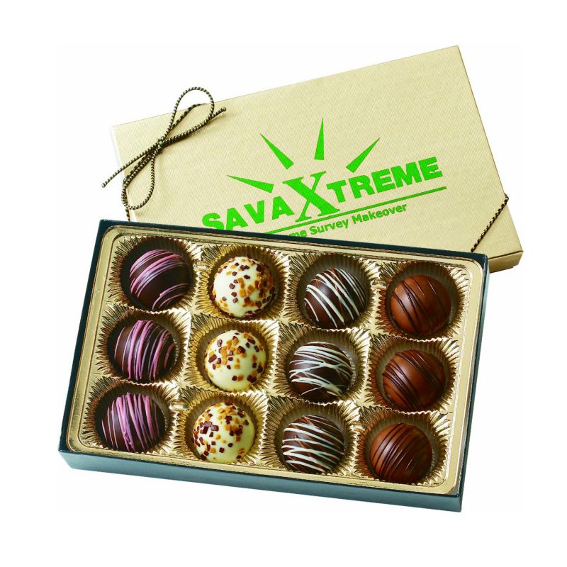 Truffle Gift Box with 12 Truffles 1
