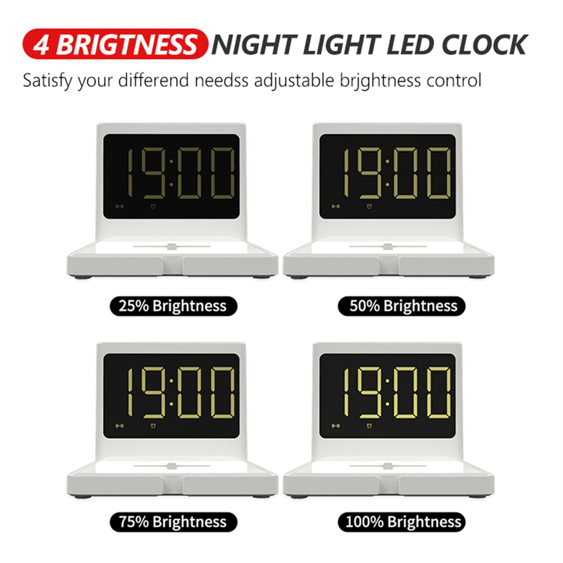 15W Wireless Charger With Clock 3