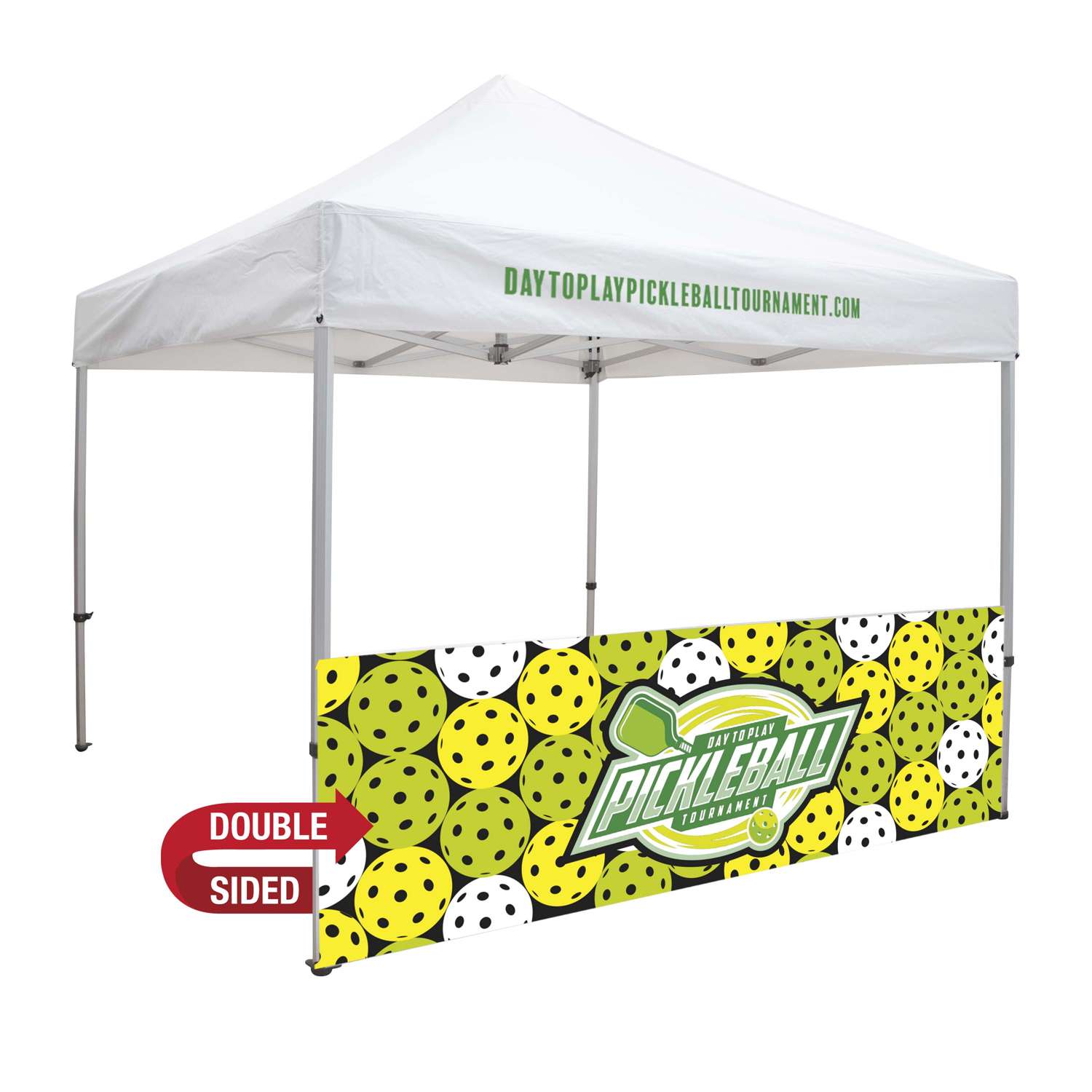 10' Elite Tent Half Wall Kit (Dye Sublimated, Double-Sided)