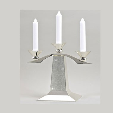 Glitter Finished 3 Candle Holder Stand 1