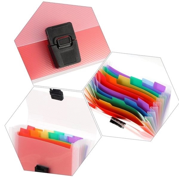 A6 Rainbow Accordion File Folder Expandable 4
