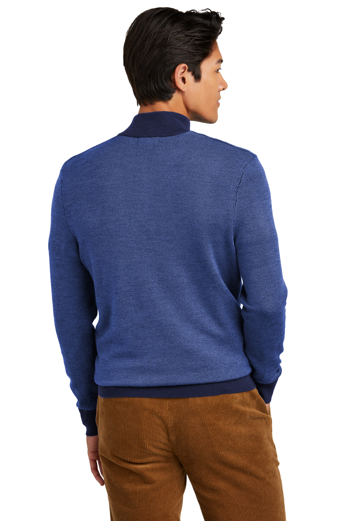 Brooks Brothers Washable Merino Birdseye 1/4-Zip Sweater BB18412 2