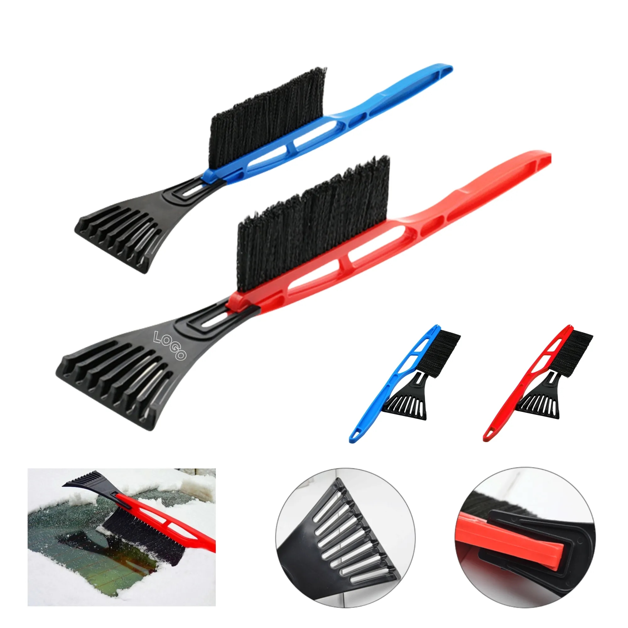 Car Windshield Long Handle Plastic Scraper Snow Ice Shovel 2