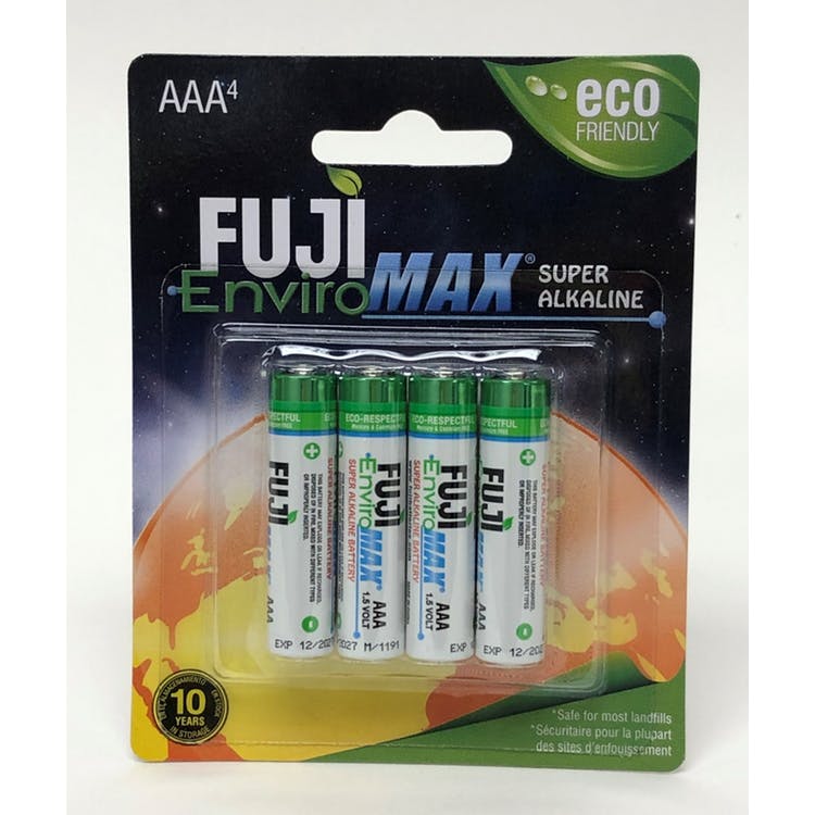 Fuji Enviromax Super Alkaline Batteries - AAA 4 pack 2