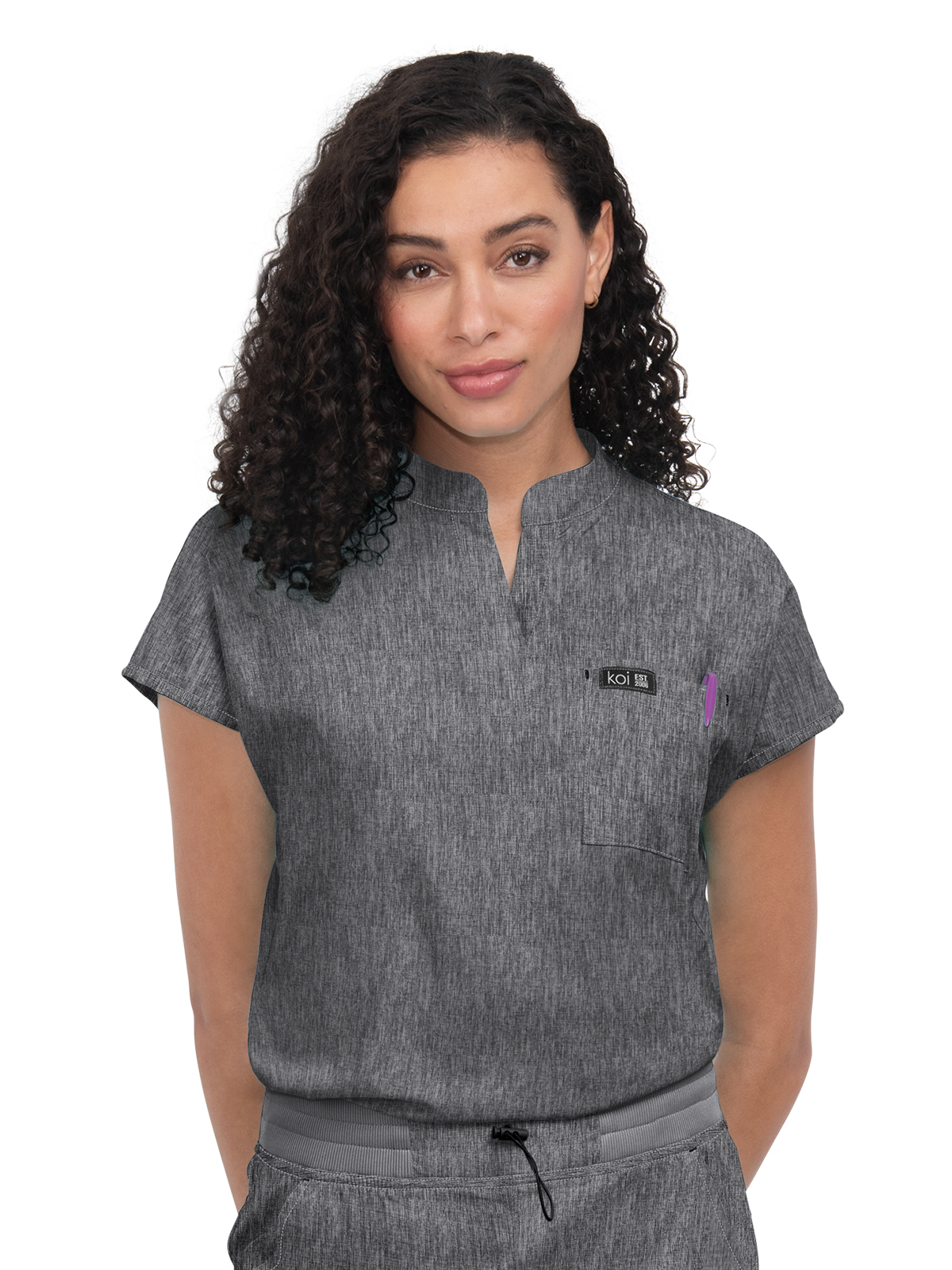 koi - Basics - Women's One-Pocket Stretch Tuck-In Ari Top 22