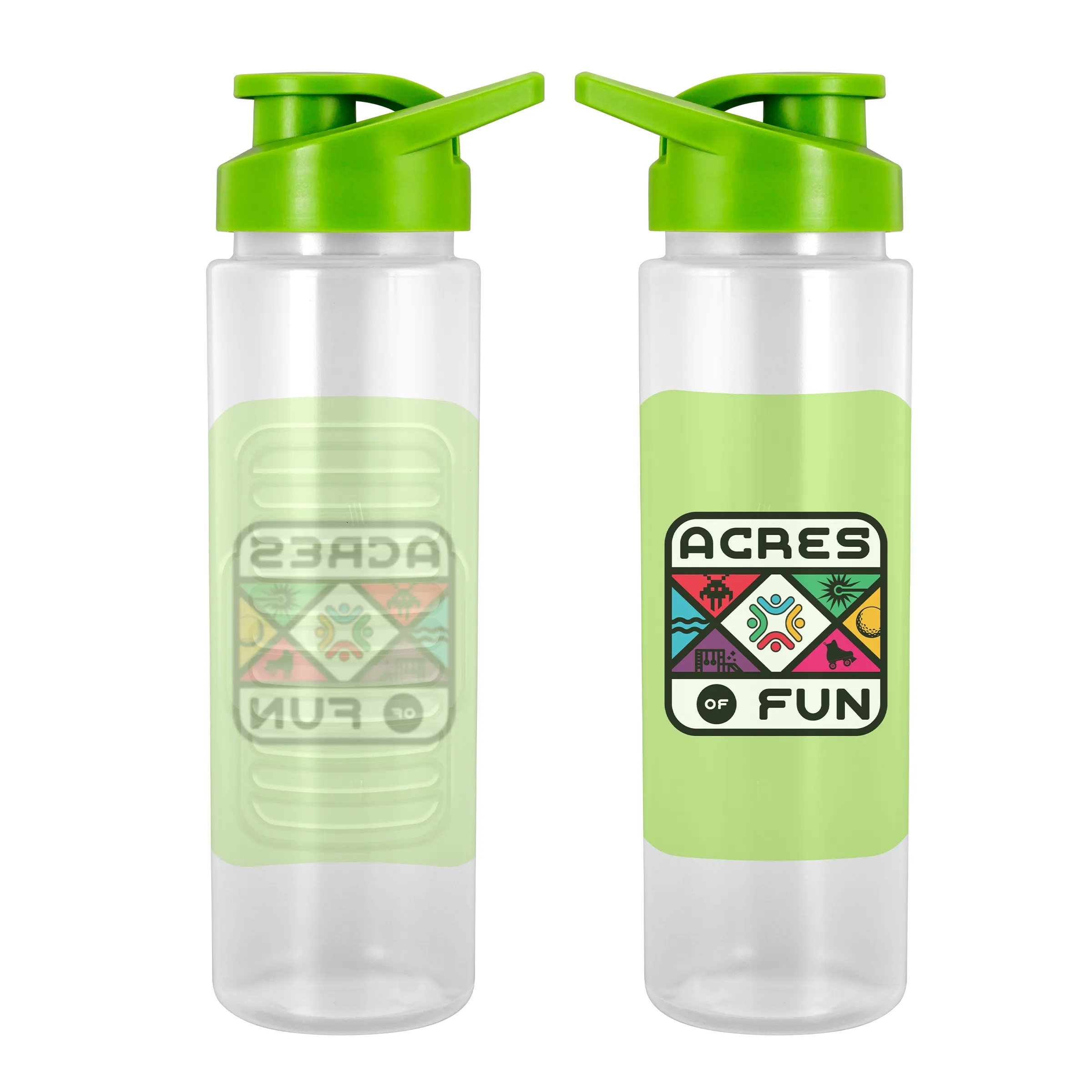 Easy Pour 24 oz. Full Color Debossed Bottle 3