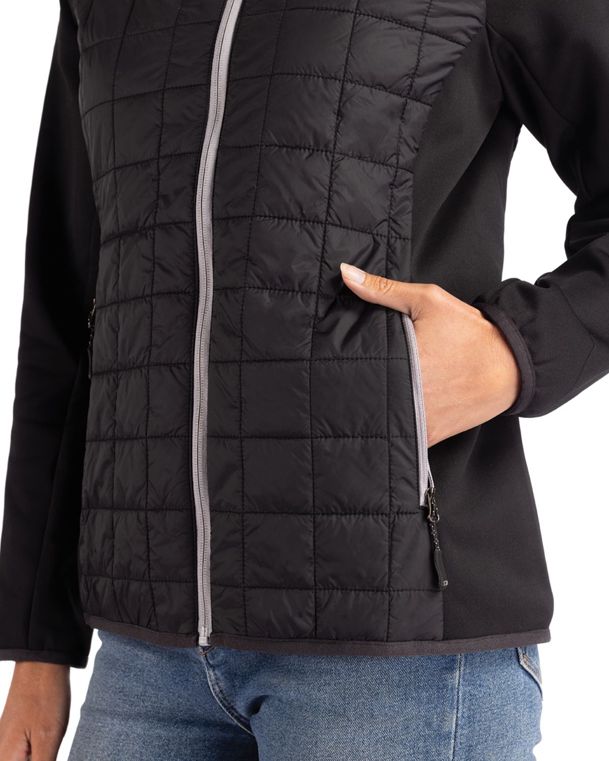 Rainier Primaloft Womens Eco Full Zip Hybrid Jacket