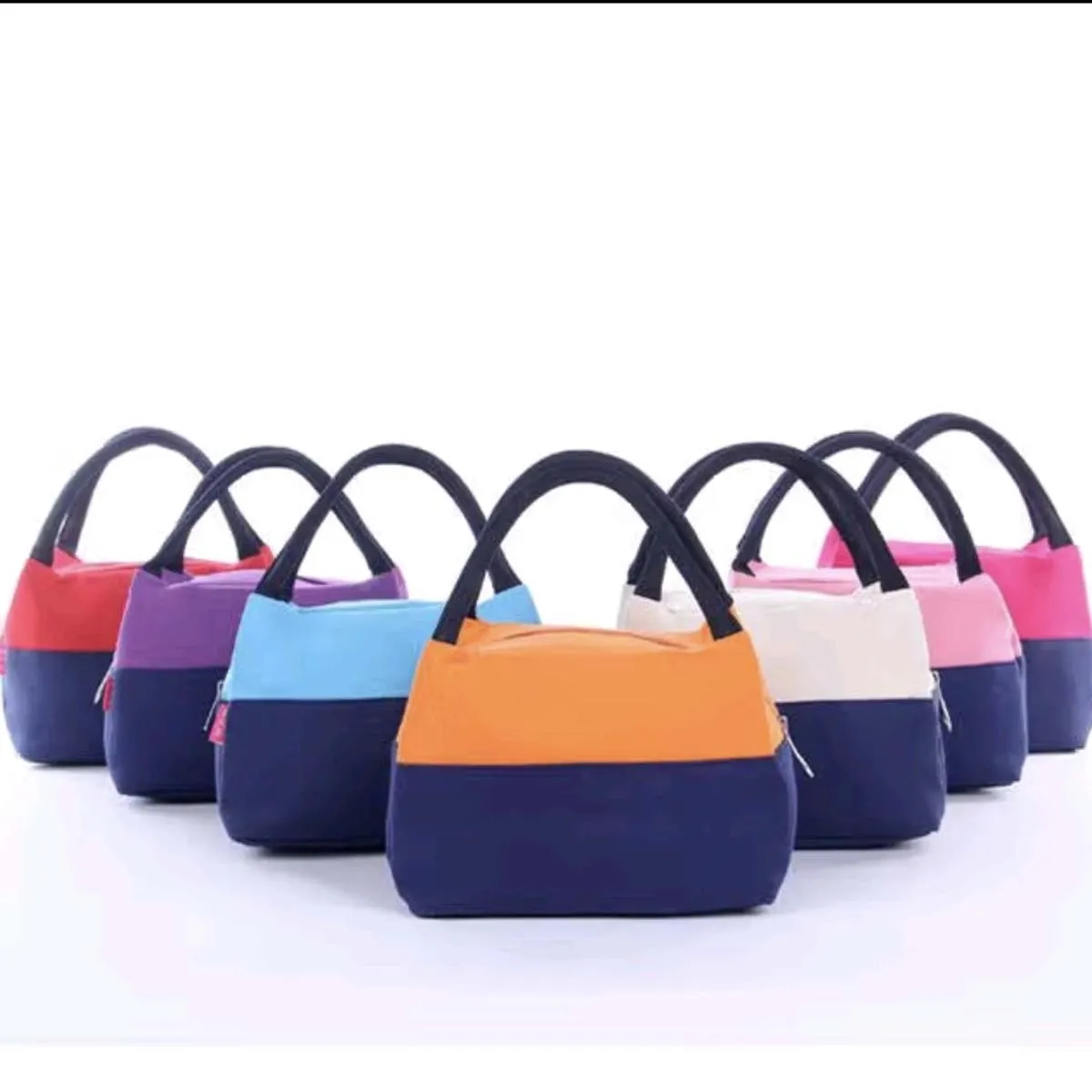 Large Waterproof Reusable Canvas Lunch Bag 2