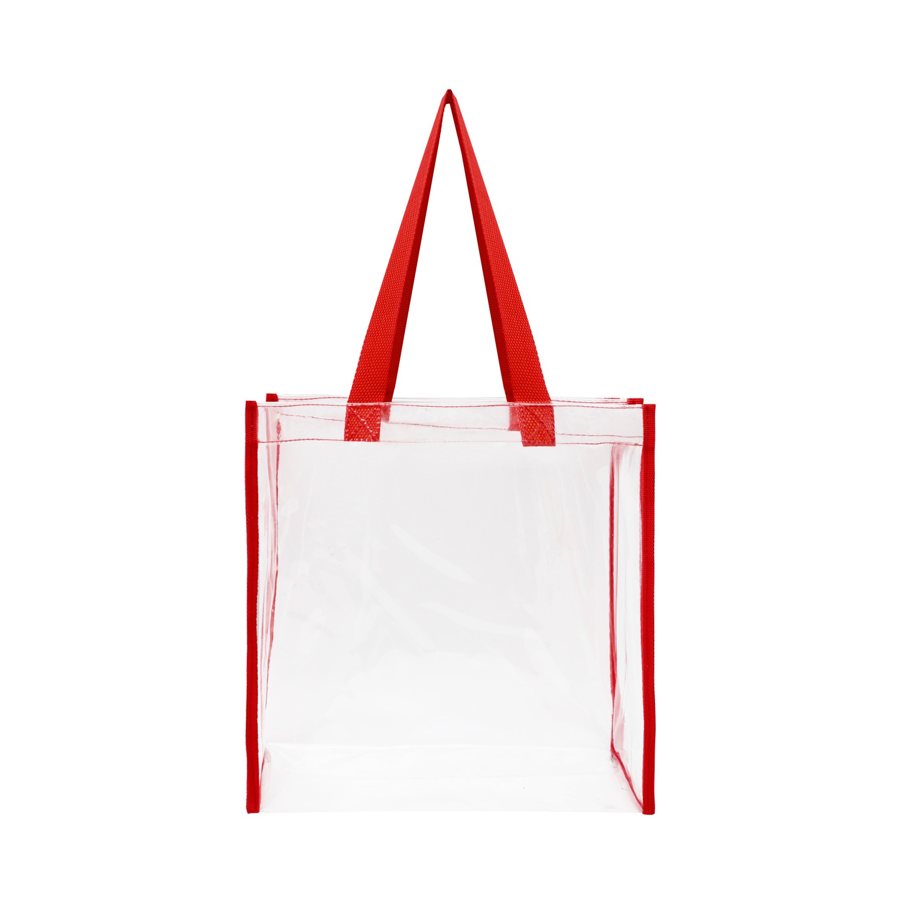 Stadium Approved Clear Transparent Pvc Tote Bag (12"X12"X6") 8