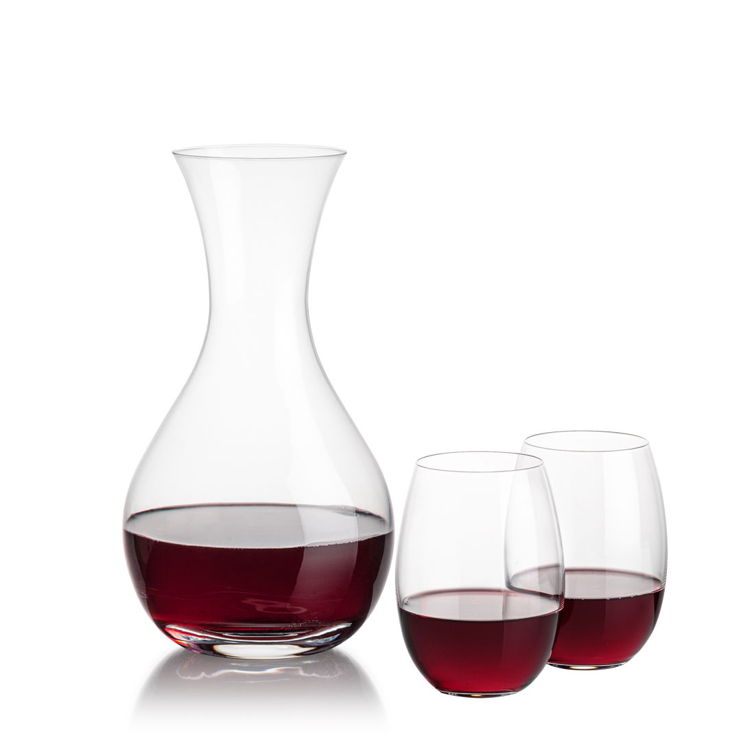 Adelita Carafe & Carlita Stemless Wine 9