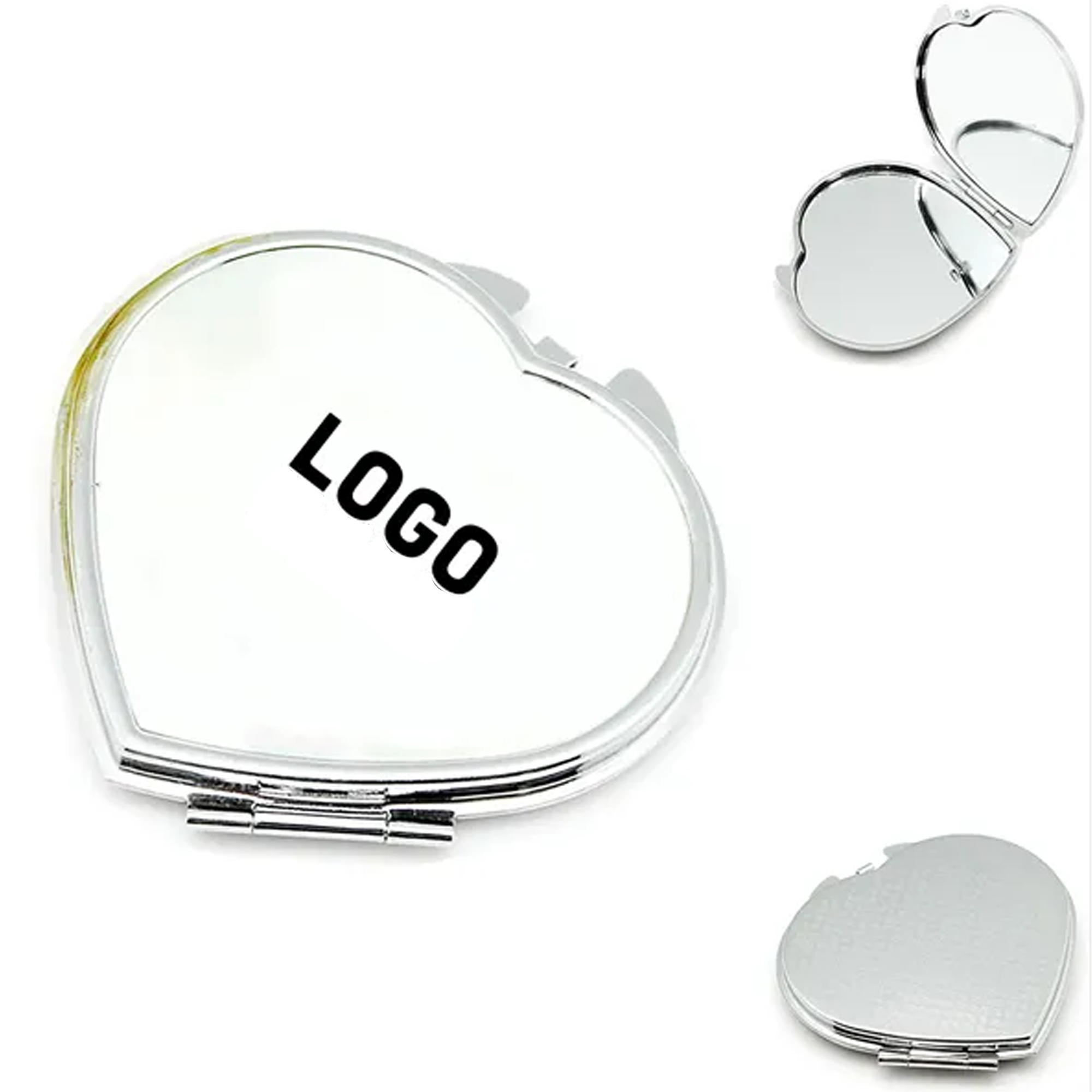 Heart Shaped Cosmetic Pocket Mirror 1