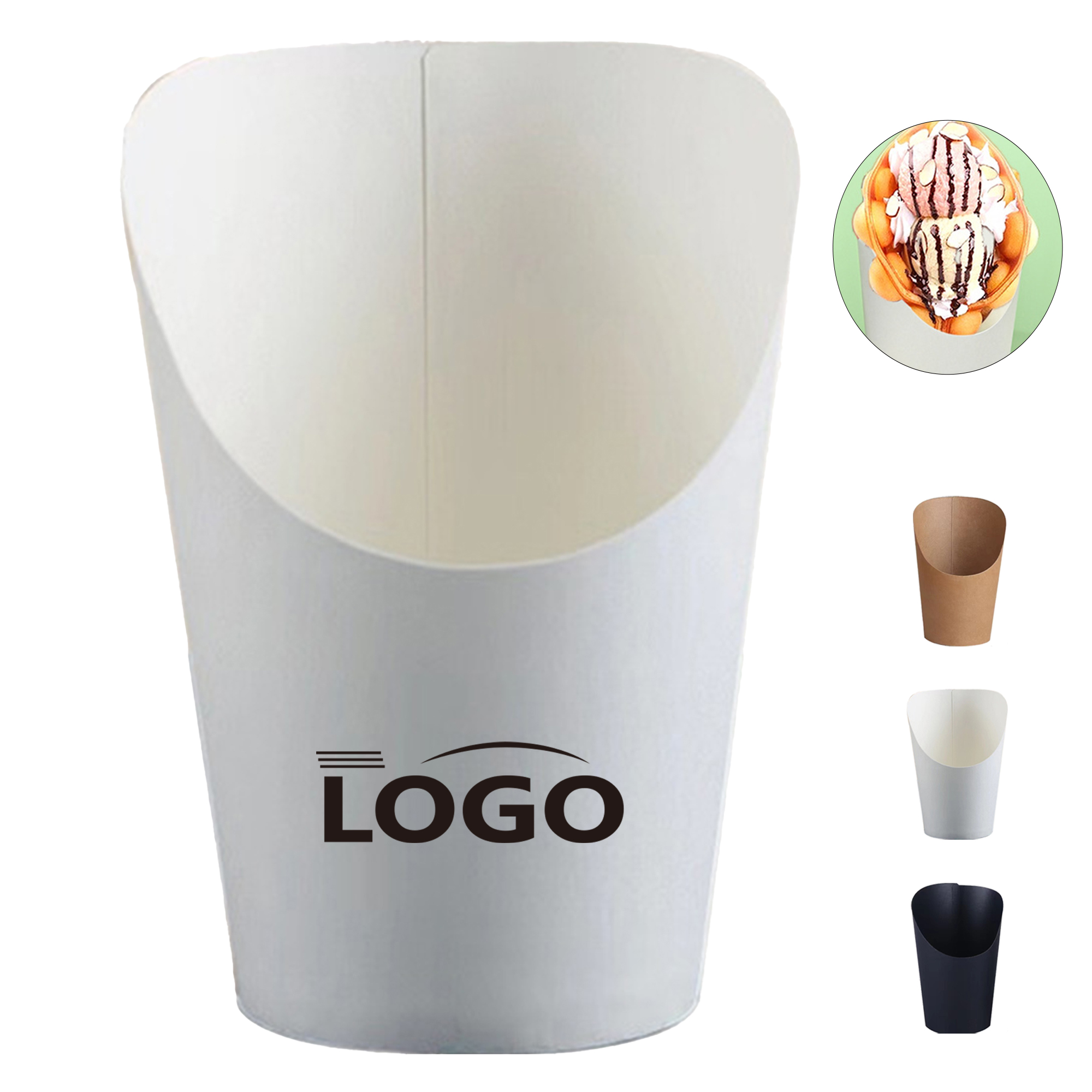 14 oz Slanted Kraft Paper Cup for Snacks 4
