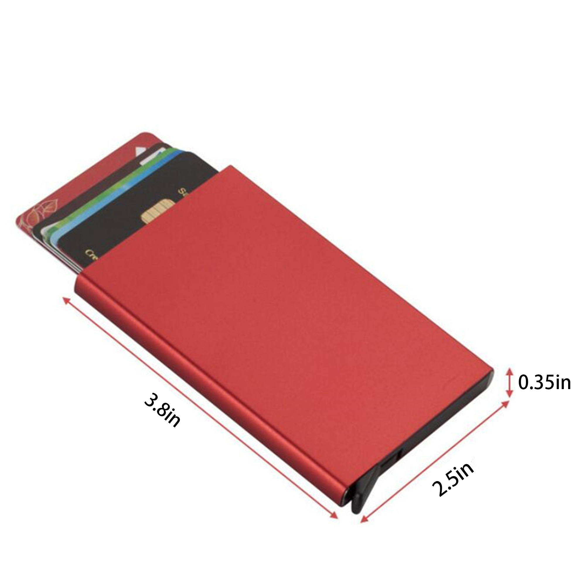 Aluminum RFID Pop Up Card Holder 7