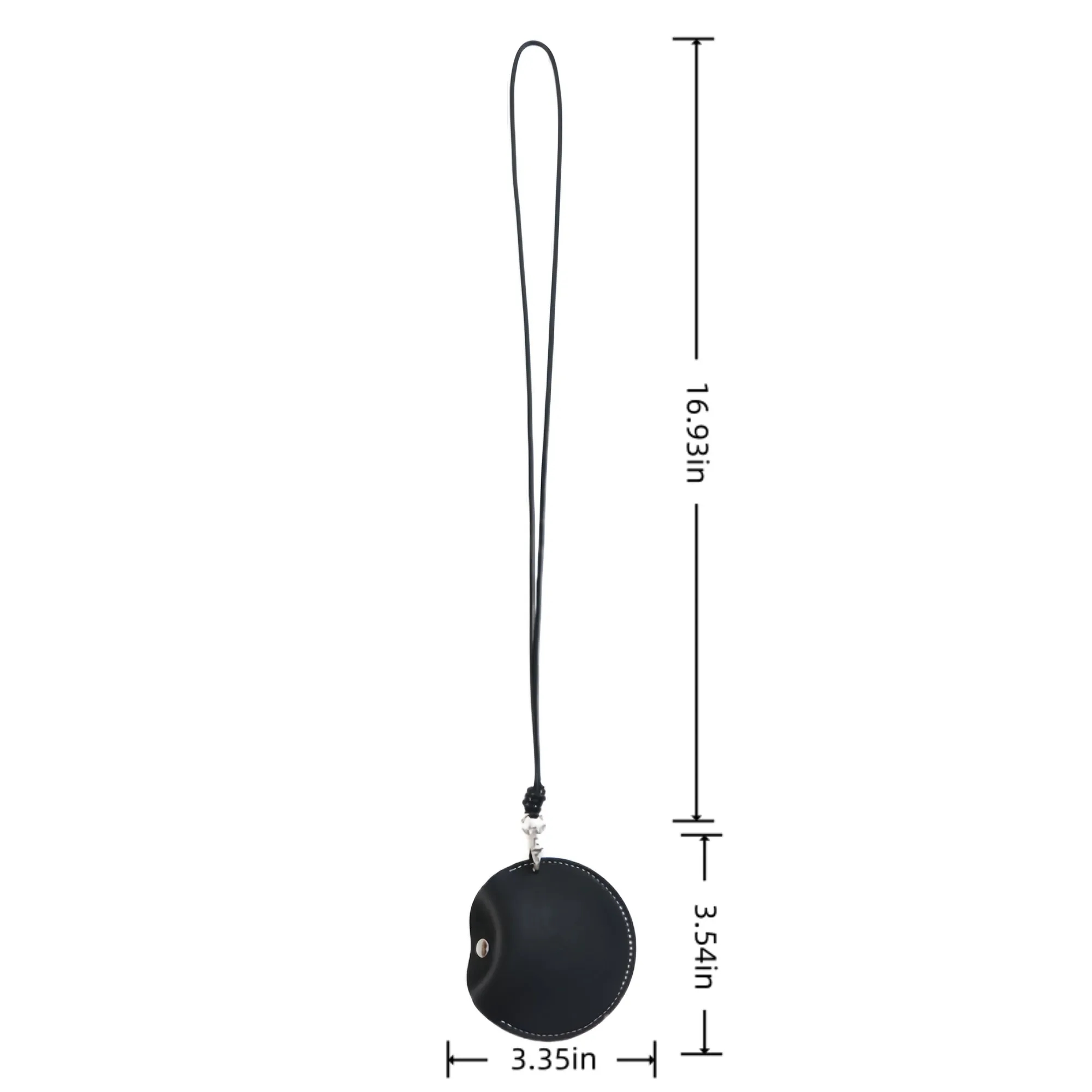 Fashion Mini PU Leather Neck Strap Earphone Pouch 8