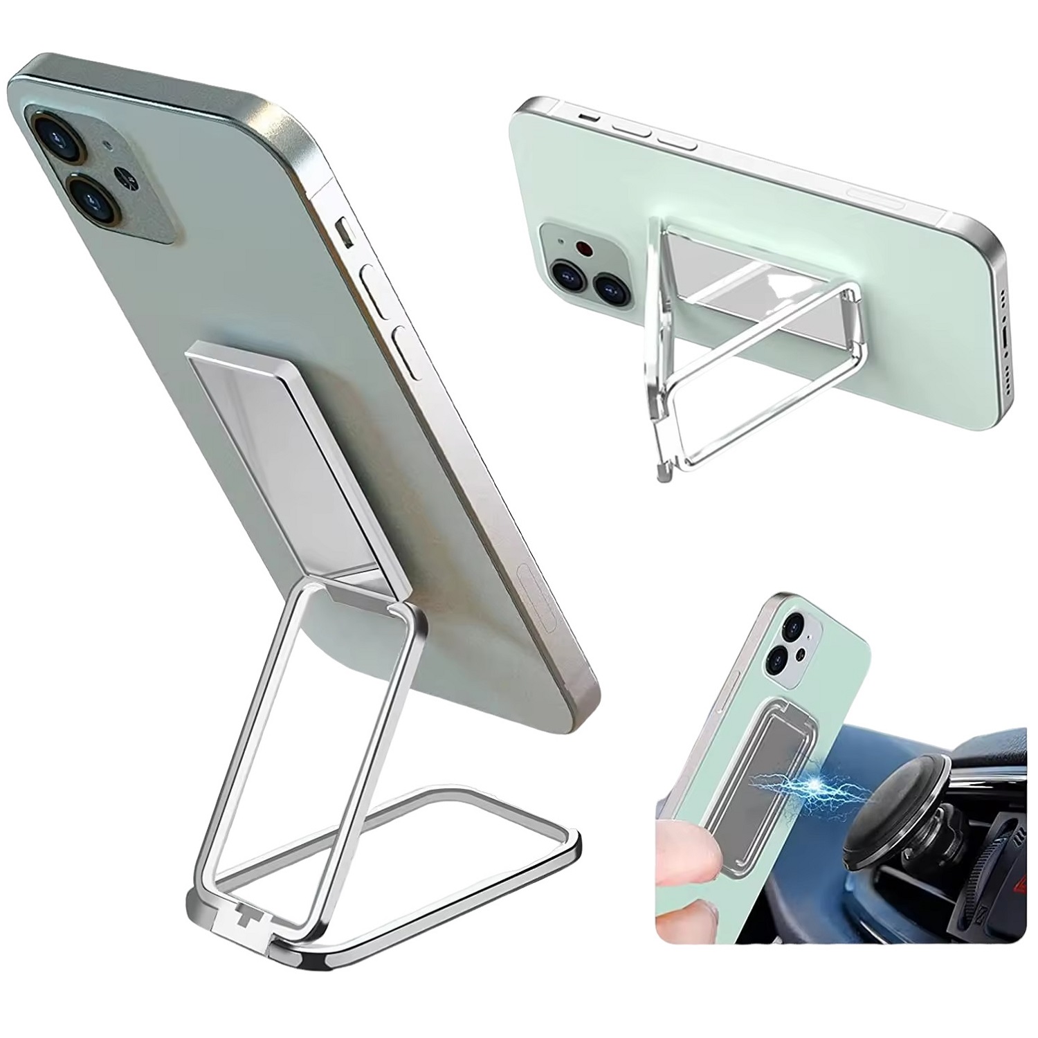 Metal Foldable Finger Grip Phone Stand 7