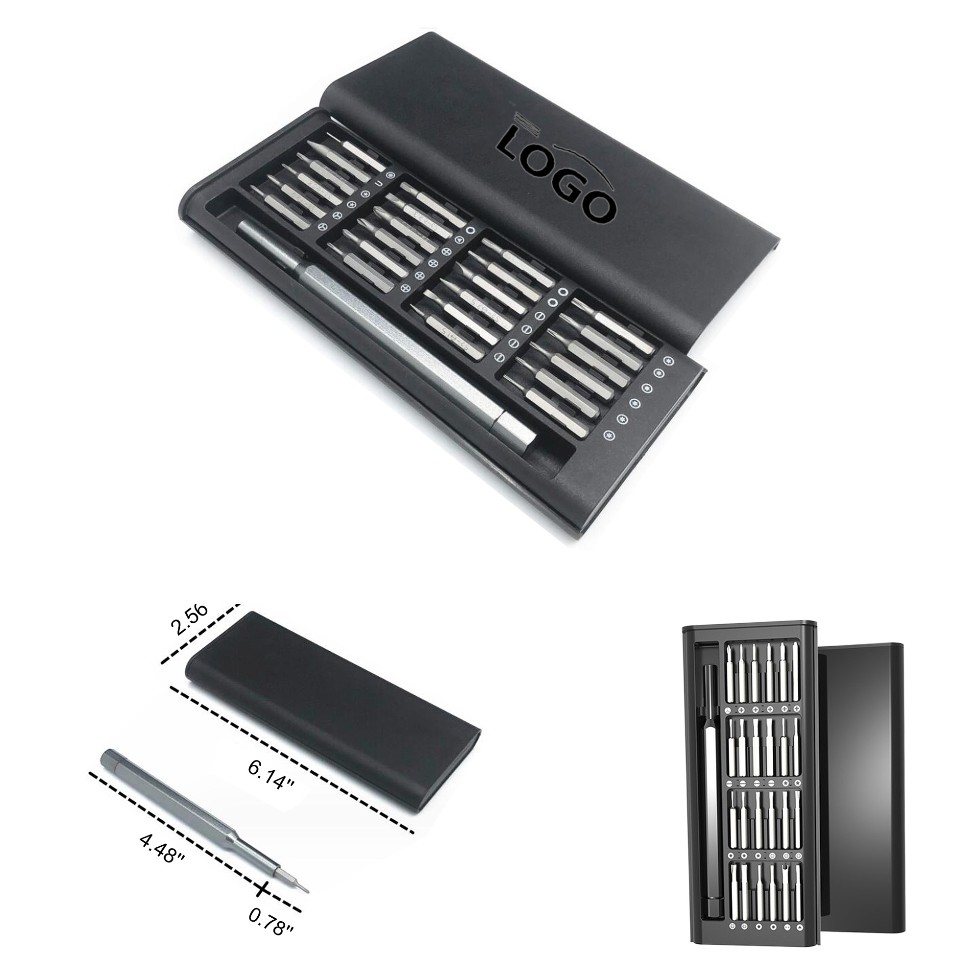 24-In-1 Precision Screwdriver Set With Aluminum Handle 3