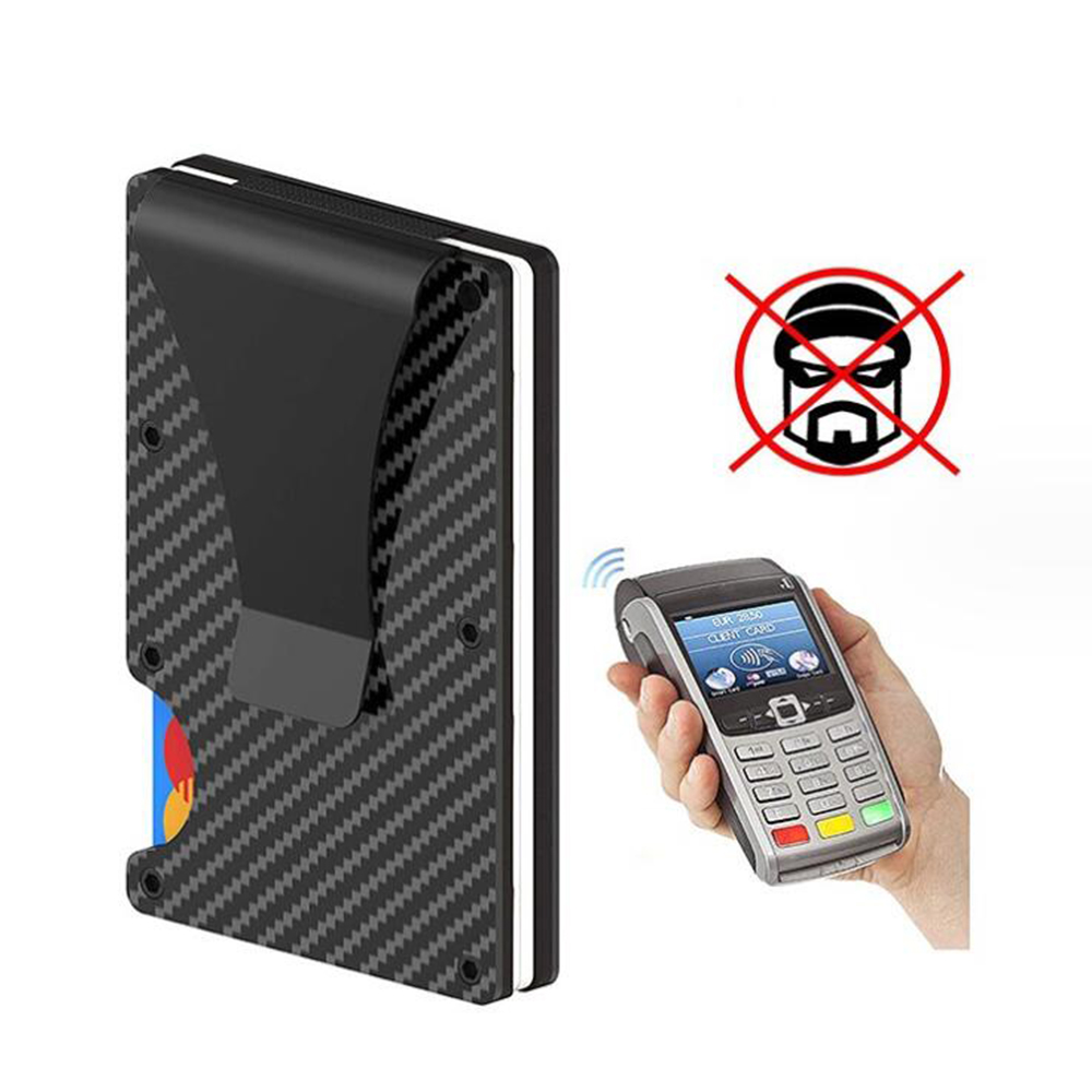 Carbon Fiber Credit Card holder with Money Clip 3