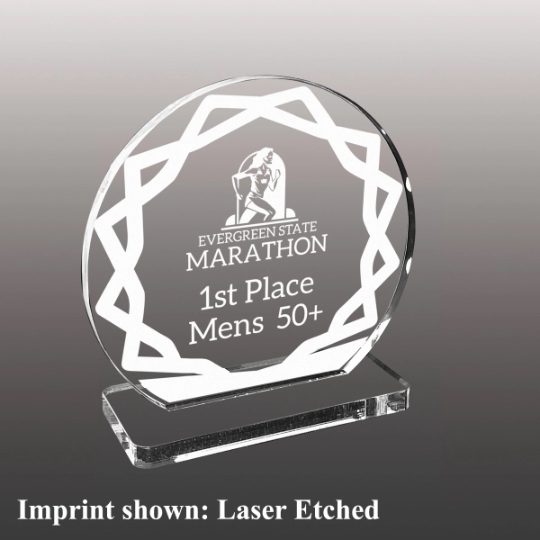 Stock Acrylic Award - Laser Etched