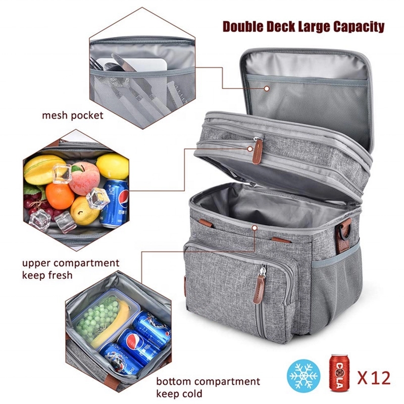 Large Capacity Foldable Handheld Insulated Bag 5