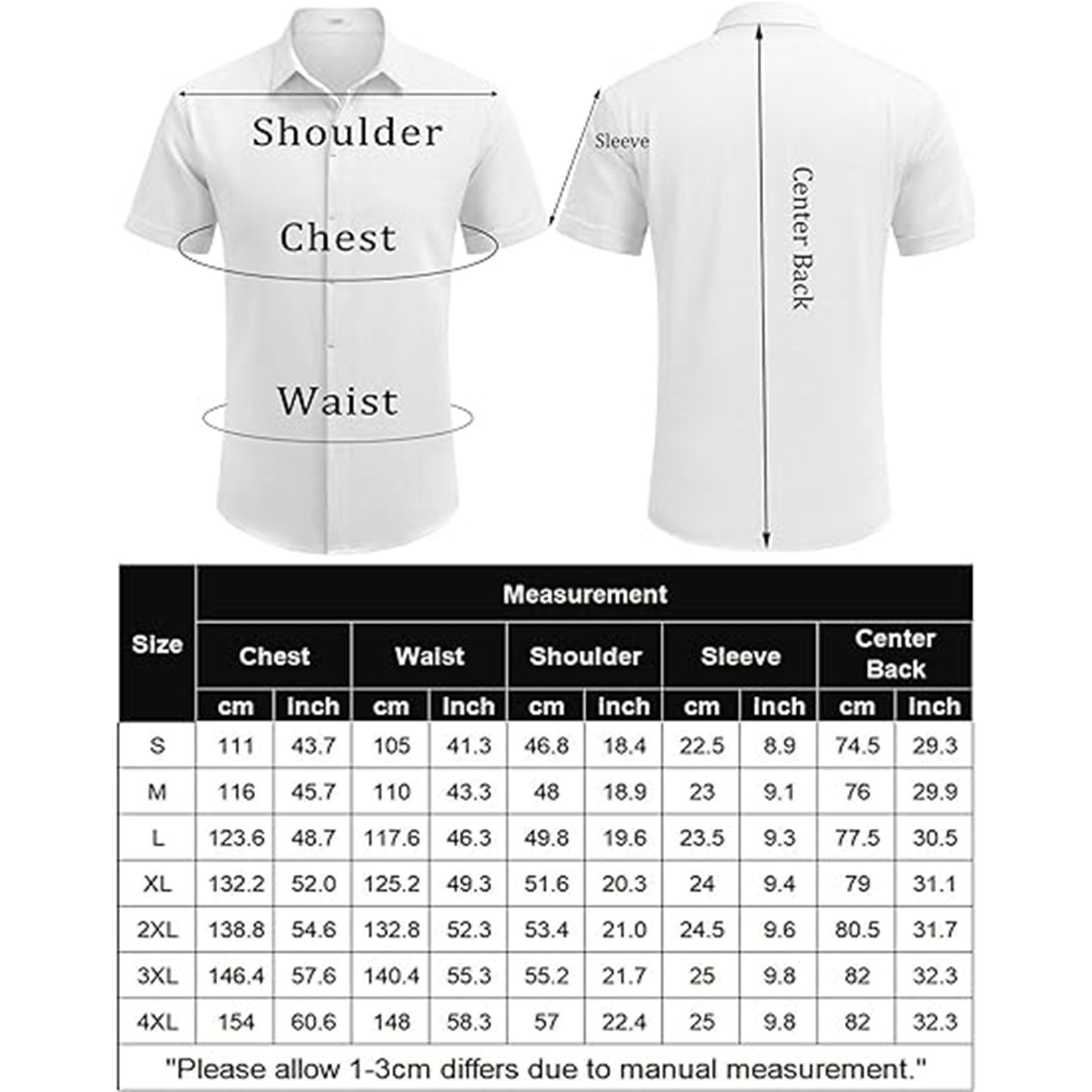 Men's Linen Shirts Short Sleeve Casual Shirts 4