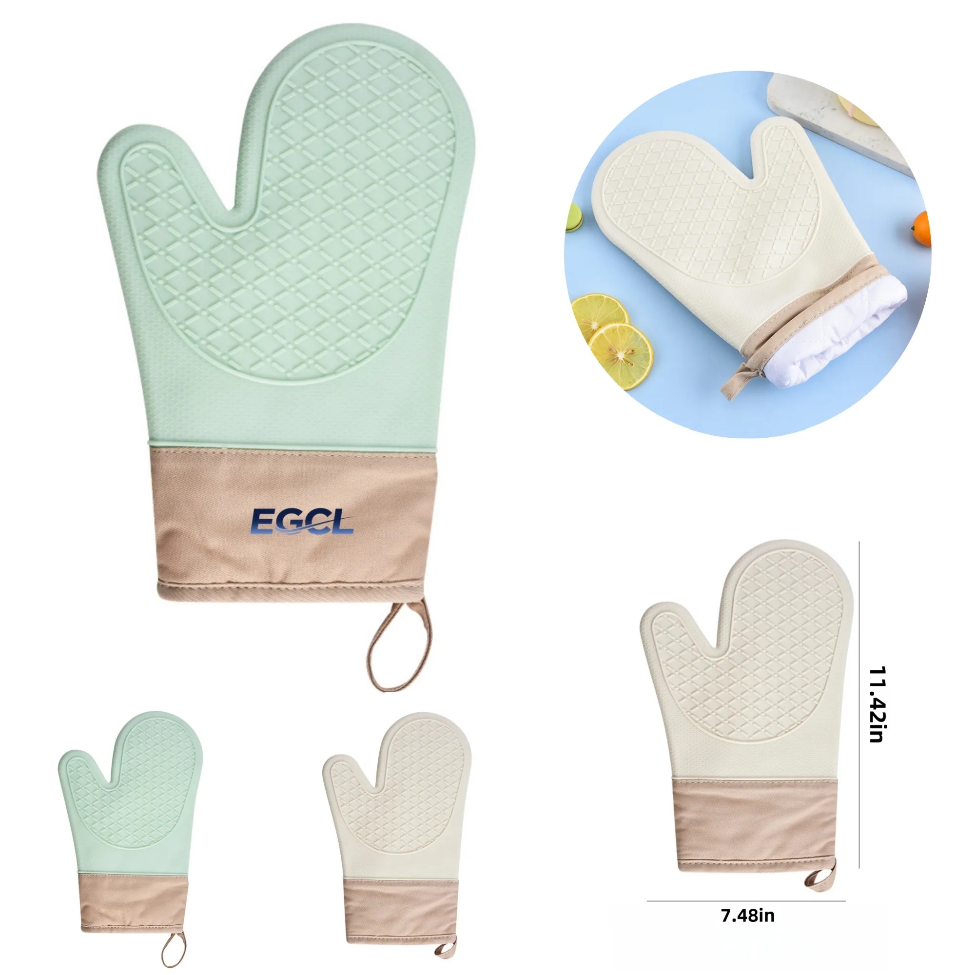 Silicone insulated gloves kitchen baking tools