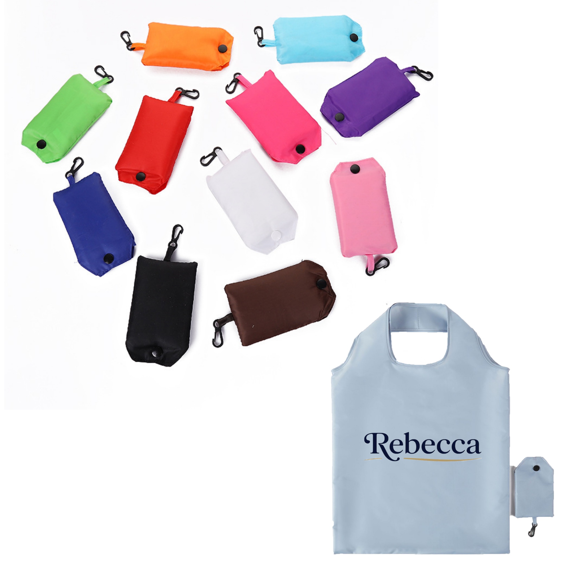 Customized portable folding shopping bag