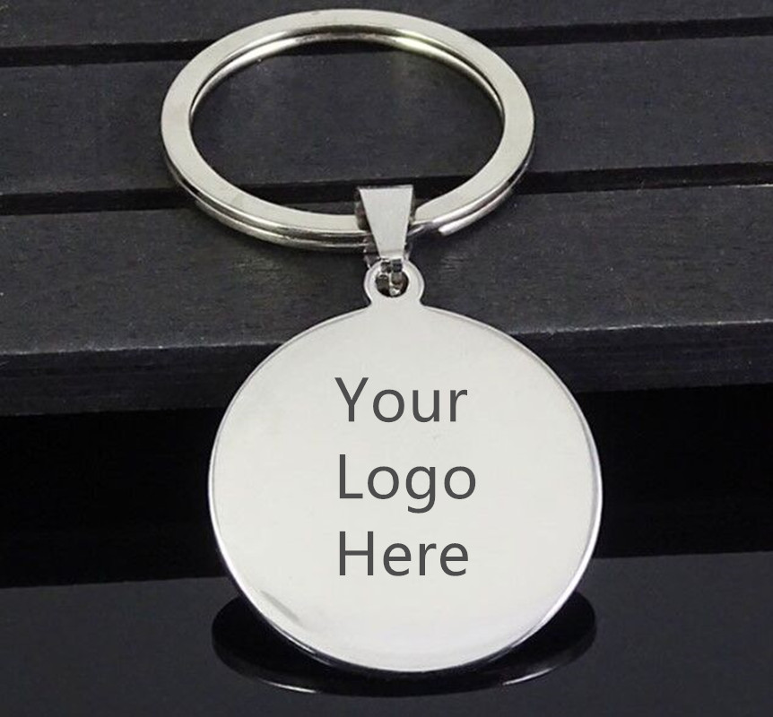 Round Metal Keychain 2