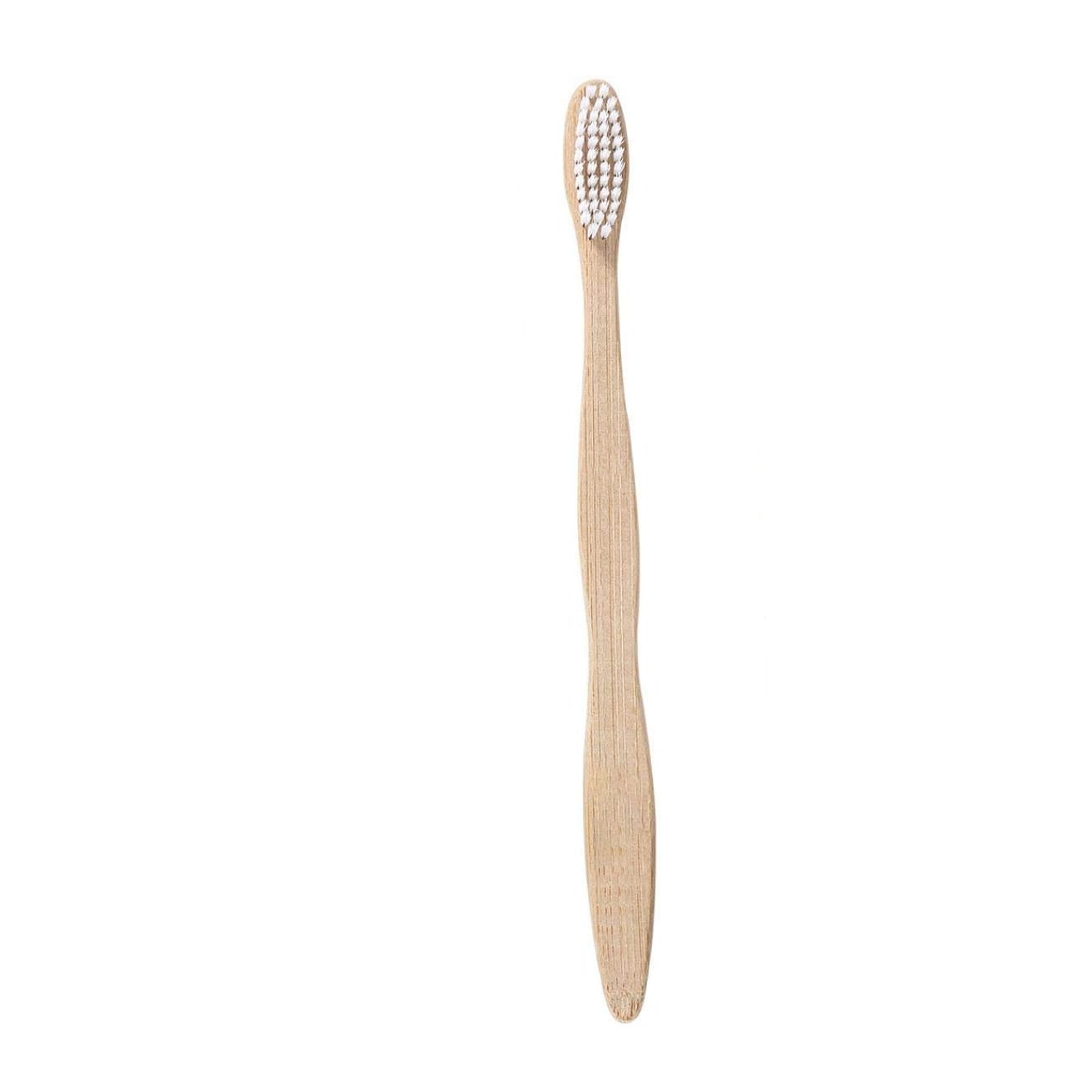 Flat Handle Bamboo Toothbrush For Adult 4
