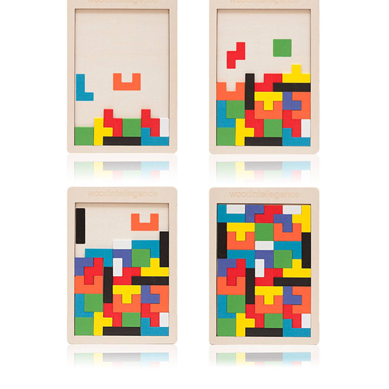 Wooden Kids Puzzles Brain Teasers Toy Educational Gift 7