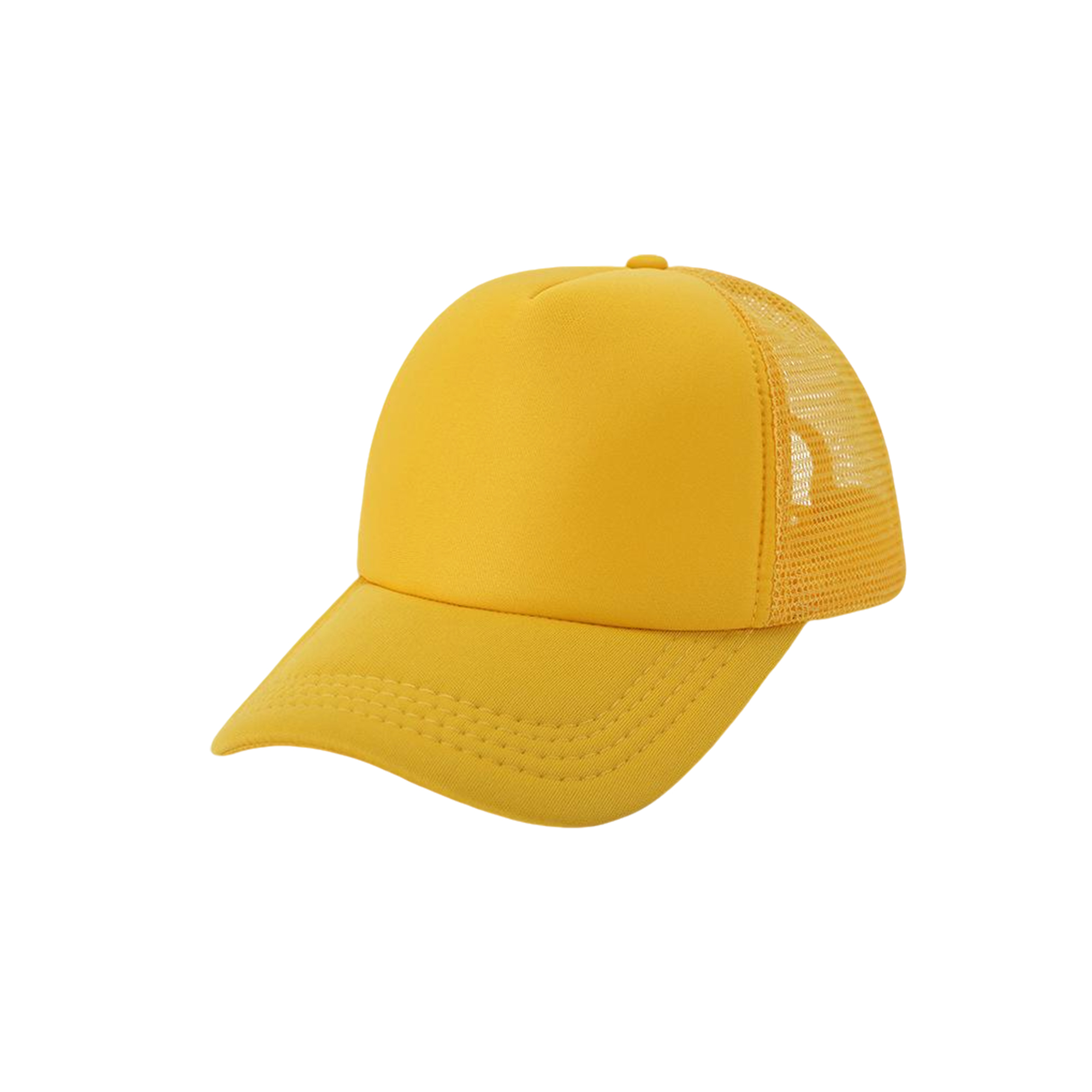 Sponge Mesh Back Trucker Cap With Plastic Snapback 13