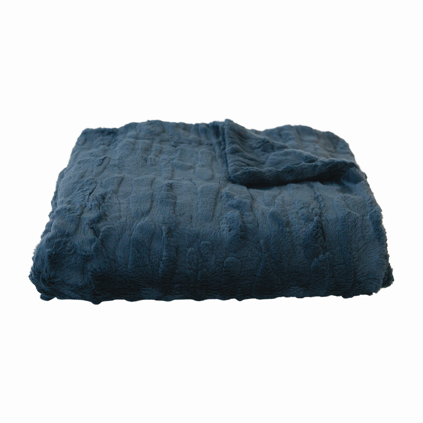 Patterned Faux Fur Zippered Midnight-XL Luxury Blanket (60x80) 1