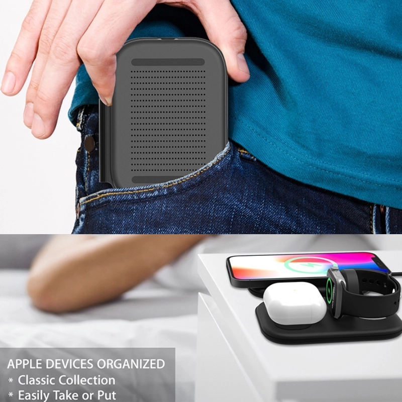 Foldable 3-In-1 Magnetic Wireless Charging Station 3