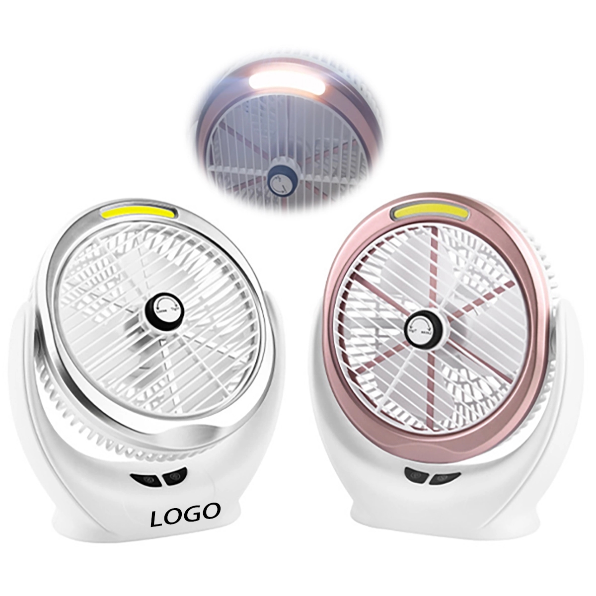 Desk Fan With Cob Light 2
