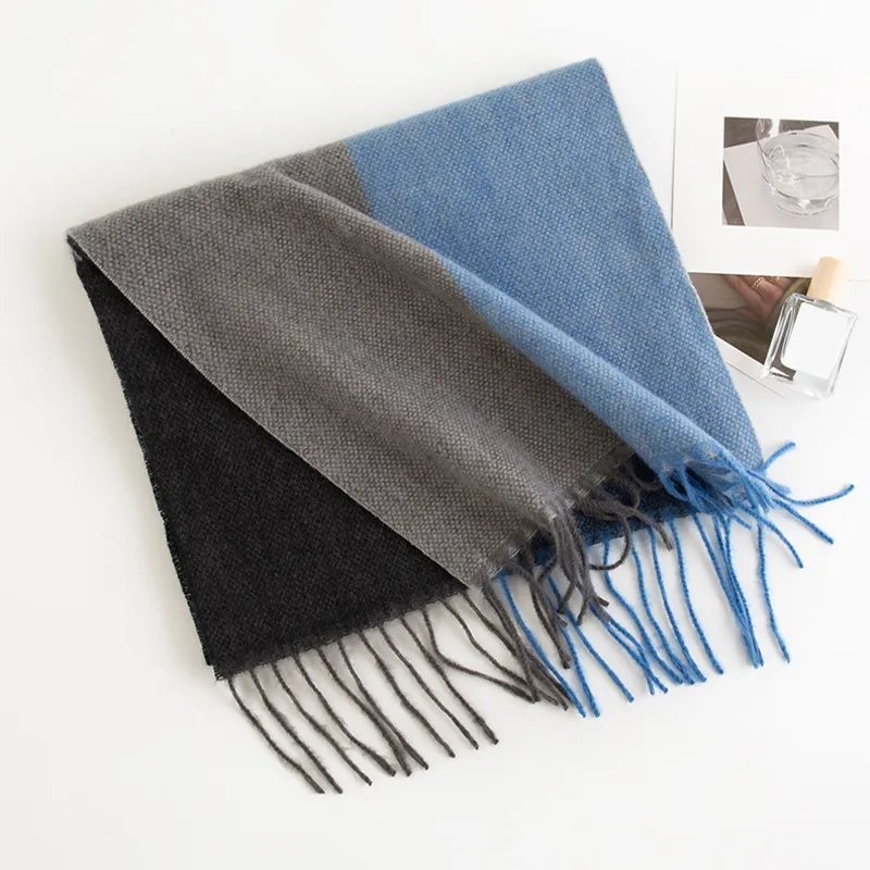 Winter Plaid Imitation Cashmere Scarf Clashing Colors 6