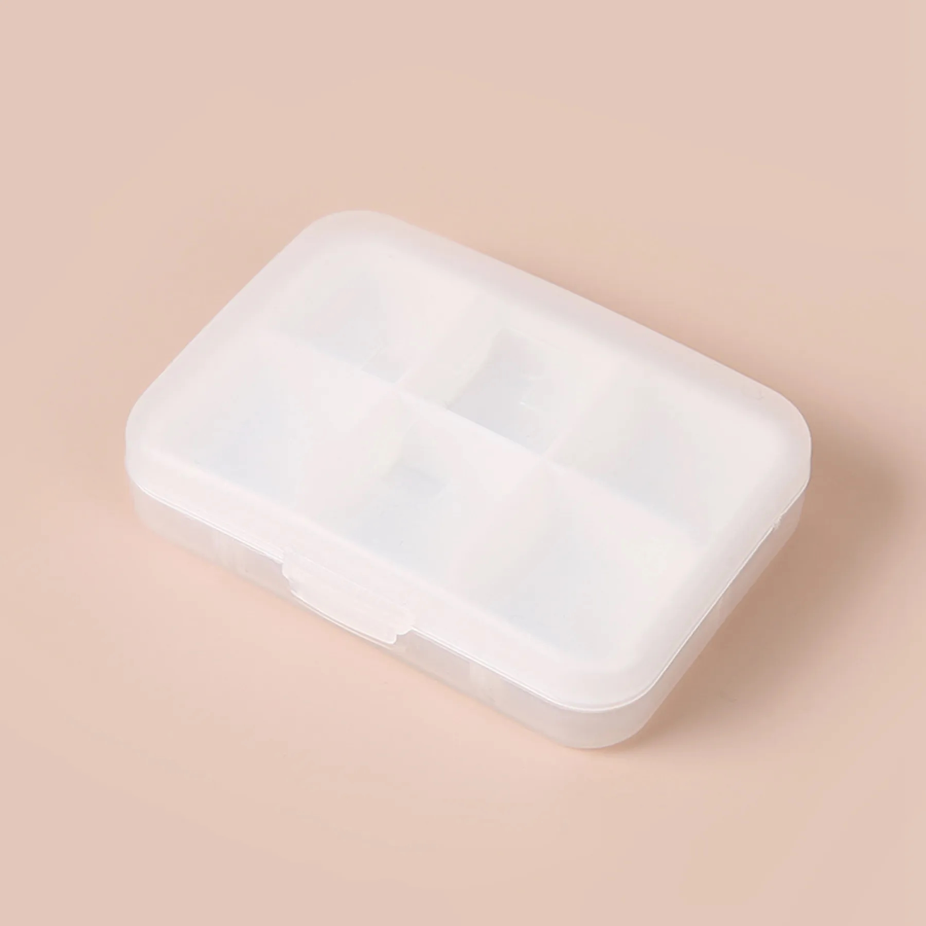 6 Compartments Square Medicine Storage Box 1