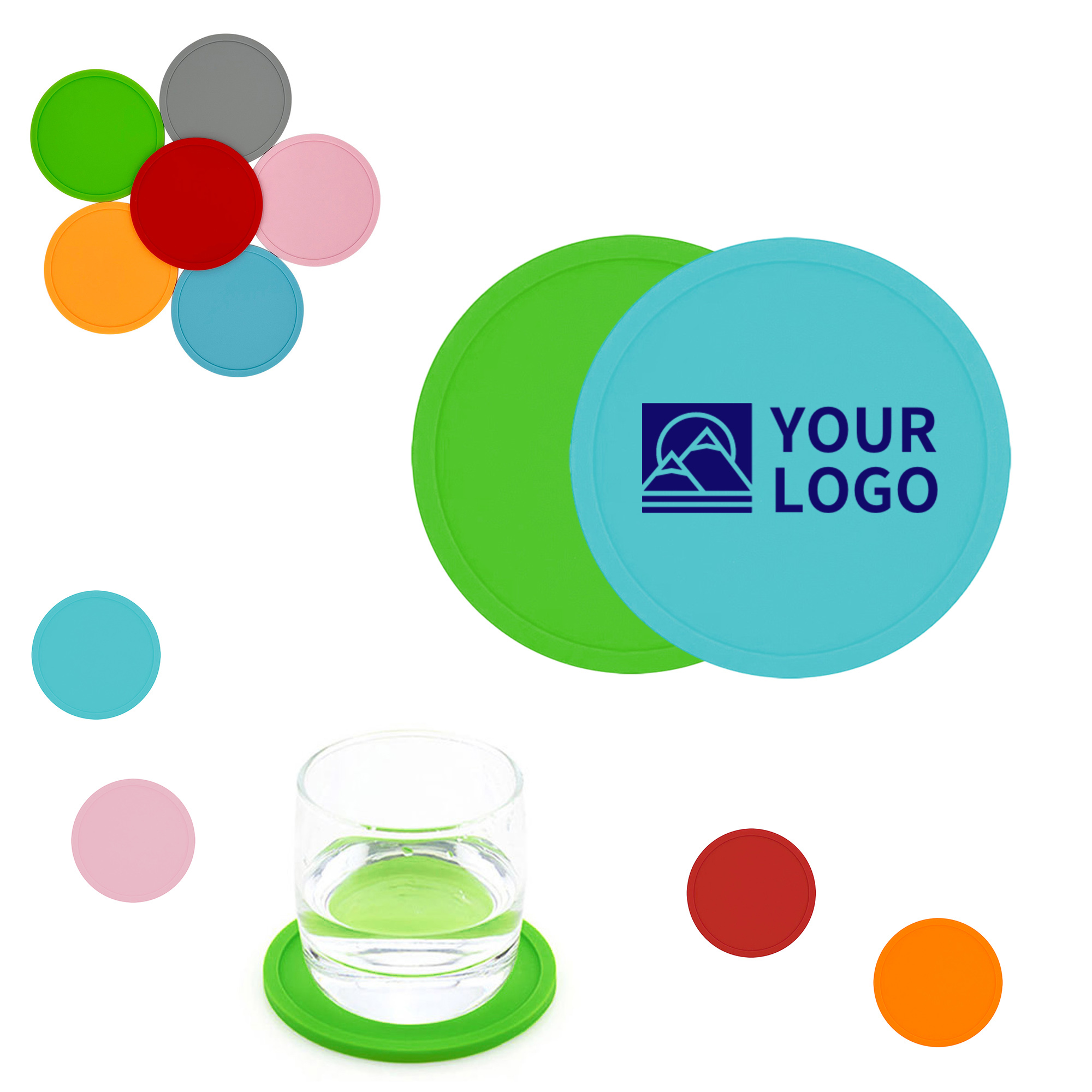 Round Silicone Coaster for Drinks 2